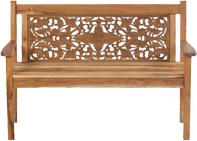 Wood Carved Bench