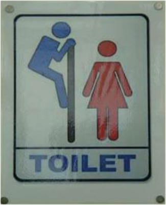PSD Detail | Funny Toilet Sign | Official PSDs
