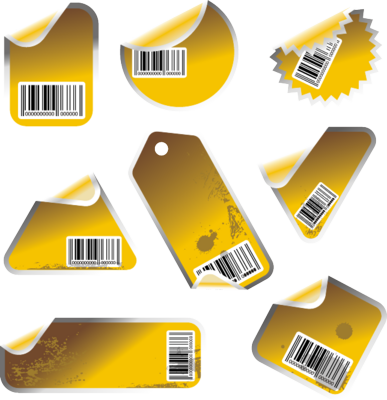 Gold Star Stickers on Psd Detail   Gold Barcode Stickers   Official Psds