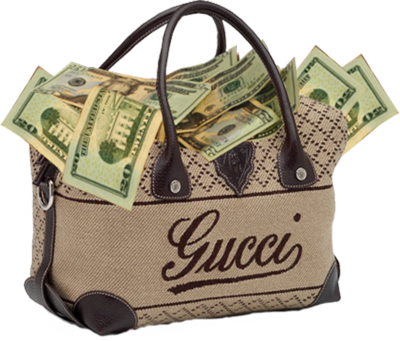Money in a purse!