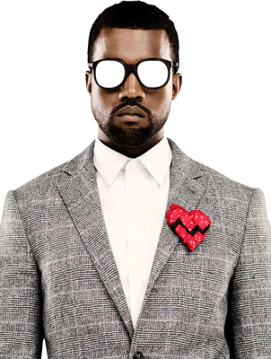Kanye West Heartless WithOut Glasses PSD. Filesize: 1.63 MB