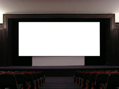 Theatre with blank screen | PSD Detail