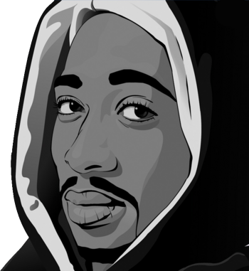 PSD Detail | Tupac Cartoon | Official PSDs