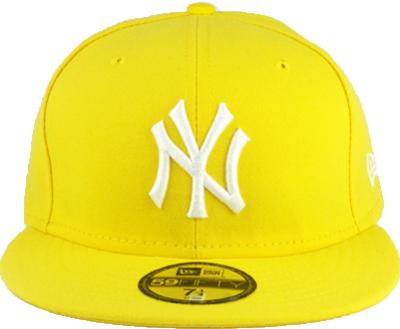 Yellow and White NY Hat PSD